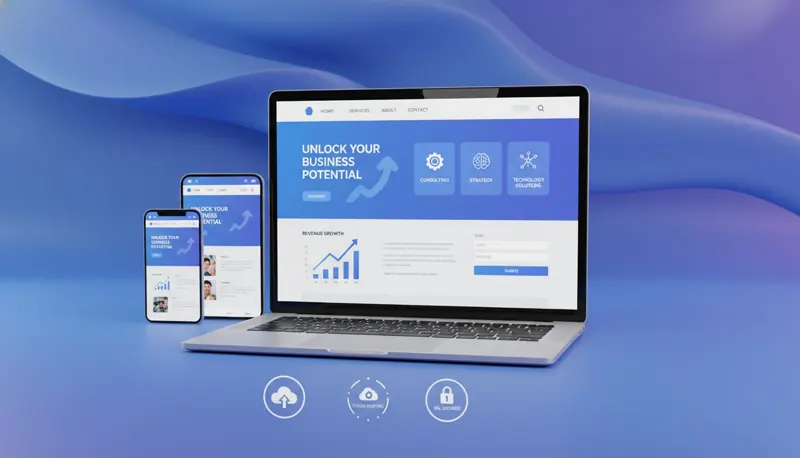 Business Website for Real Estate by Waffa Technology