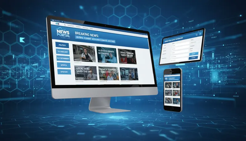 News Portal Website by Waffa Technology